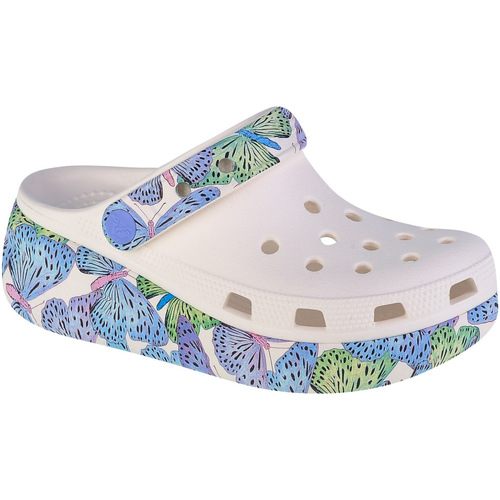Pantofi Fete Papuci de casă Crocs Cutie Crush Butterfly Kids Clog Alb