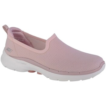 Pantofi Femei Mocasini Skechers GO Walk 6 Clear Virtue roz