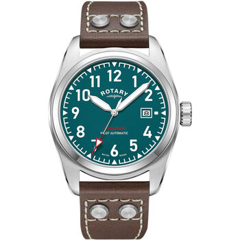 Ceasuri & Bijuterii Bărbați Ceasuri Analogice Rotary GS05470/73, Automatic, 42mm, 10ATM Argintiu