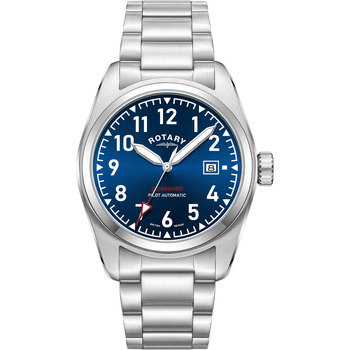 Ceasuri & Bijuterii Bărbați Ceasuri Analogice Rotary GB05470/52, Automatic, 42mm, 10ATM Argintiu