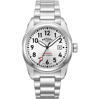 Ceasuri & Bijuterii Bărbați Ceasuri Analogice Rotary GB05470/22, Automatic, 42mm, 10ATM Argintiu