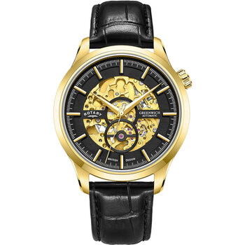 Ceasuri & Bijuterii Bărbați Ceasuri Analogice Rotary GS02948/04, Automatic, 42mm, 5ATM Auriu