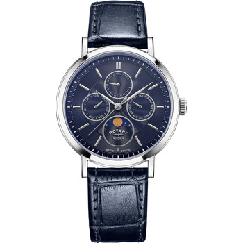 Ceasuri & Bijuterii Bărbați Ceasuri Analogice Rotary GS05425/05, Quartz, 38mm, 5ATM Argintiu