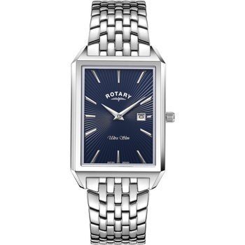 Ceasuri & Bijuterii Bărbați Ceasuri Analogice Rotary GB08020/05, Quartz, 29mm, 5ATM Argintiu