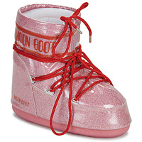 Pantofi Femei Cizme de zapadă Moon Boot MB ICON LOW GLITTER Roz / Roșu