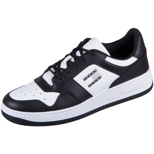 Pantofi Bărbați Pantofi sport Casual Tommy Hilfiger EM01165BDS Negre, Alb