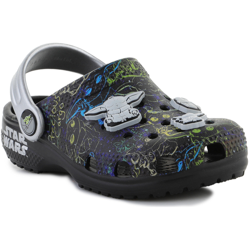 Pantofi Băieți Sandale Crocs Classic Grogu Clog T Black 207894-001 Multicolor