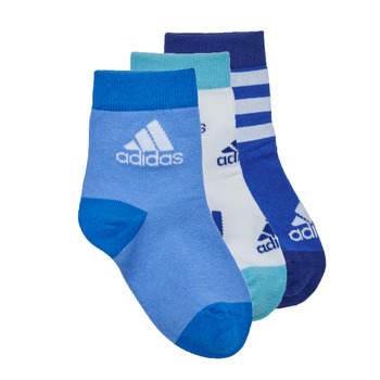 Accesorii Copii Șosete sport Adidas Sportswear LK SOCKS 3PP Albastru / Alb
