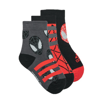 Accesorii Băieți Șosete sport Adidas Sportswear SPIDER-MAN 3PP Negru / Gri / Gri