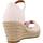 Pantofi Femei Sandale Tommy Hilfiger HIGH WEDGE SEERSUCKER roz