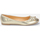 Pantofi Femei Balerin și Balerini cu curea La Modeuse 66591_P155062 Auriu