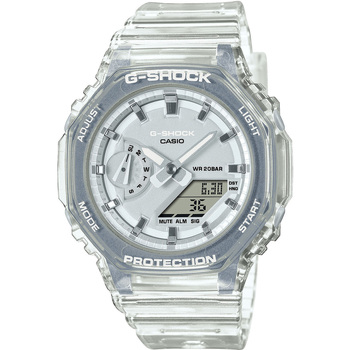Ceasuri & Bijuterii Bărbați Cesuri Analogic- digital Casio GMA-S2100SK-7AER, Quartz, 43mm, 20ATM Argintiu