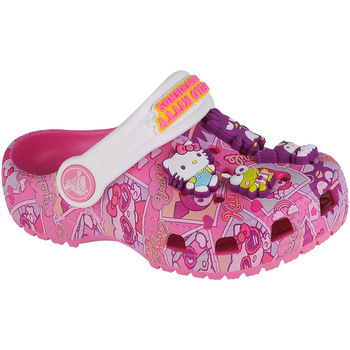 Pantofi Fete Papuci de casă Crocs Hello Kitty and Friends Classic Clog roz