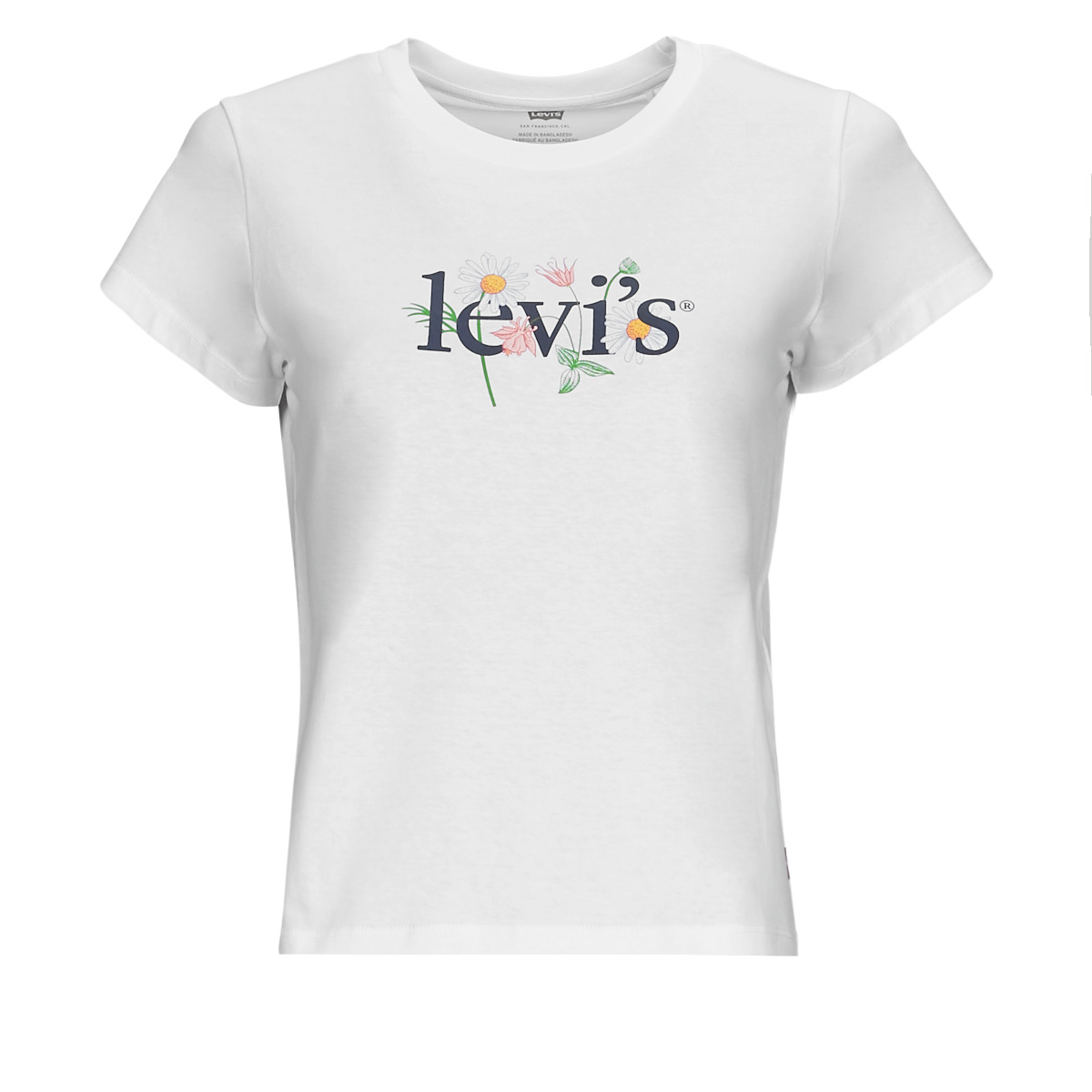 Îmbracaminte Femei Tricouri mânecă scurtă Levi's GRAPHIC AUTHENTIC TSHIRT Alb