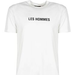 Îmbracaminte Bărbați Tricouri mânecă scurtă Les Hommes LF224302-0700-1009 | Grafic Print Alb