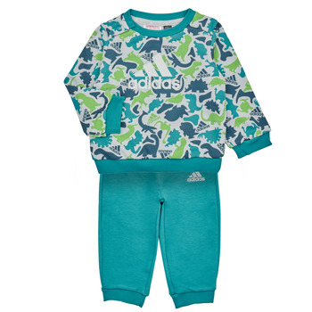 Îmbracaminte Băieți Compleuri copii  Adidas Sportswear AOP FT JOG Gri / Verde / Albastru