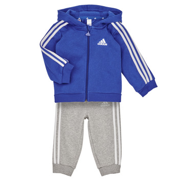 Îmbracaminte Băieți Compleuri copii  Adidas Sportswear 3S FZ FL JOG Albastru / Alb / Gri
