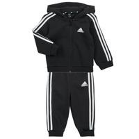 Îmbracaminte Băieți Echipamente sport Adidas Sportswear 3S FZ FL JOG Negru / Alb