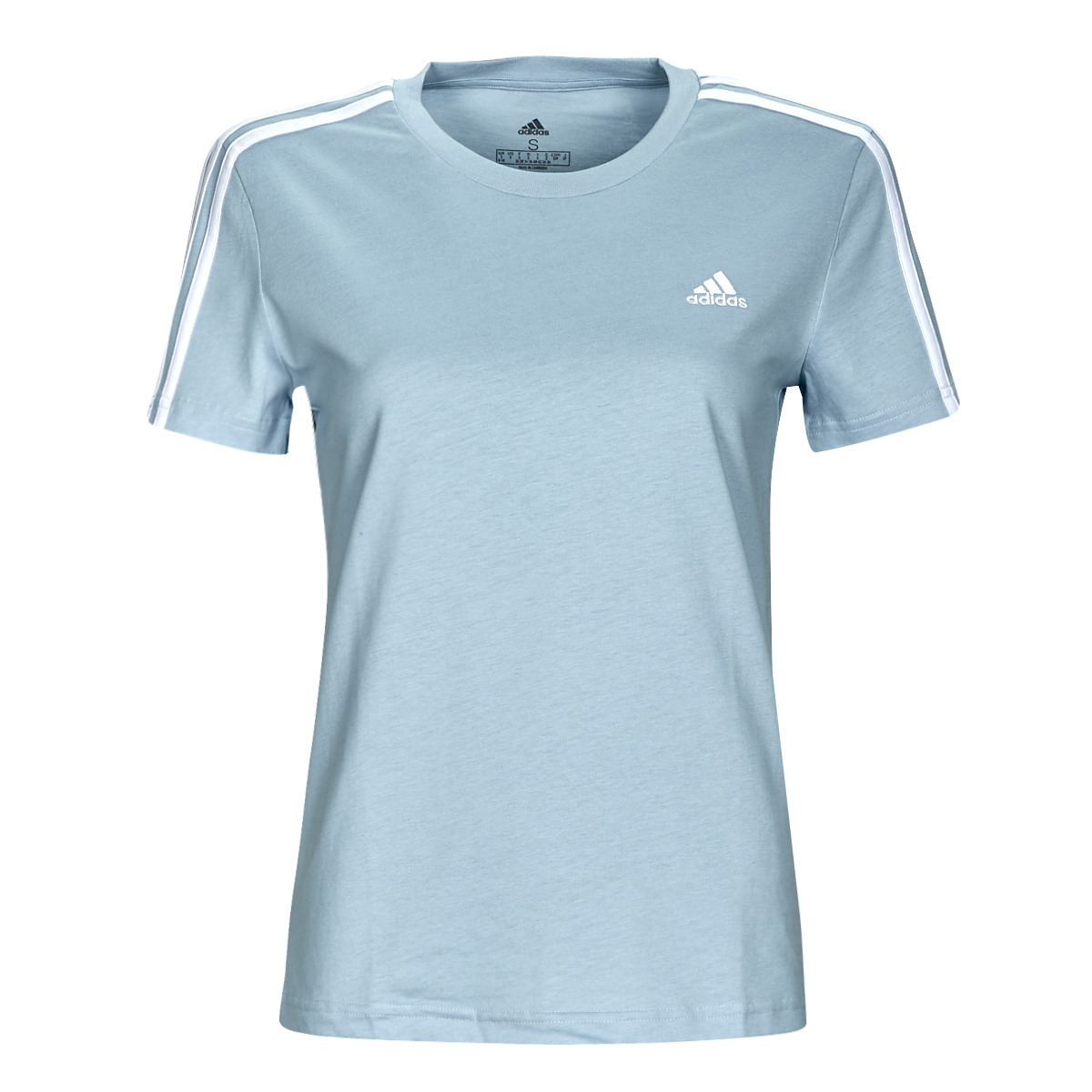 Îmbracaminte Femei Tricouri mânecă scurtă Adidas Sportswear 3S T Albastru / Alb