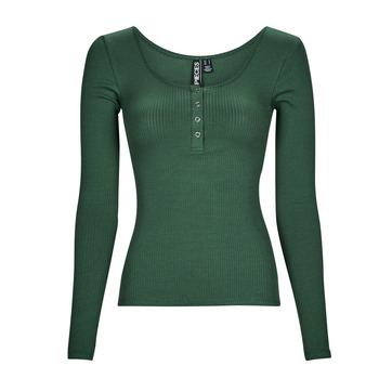 Îmbracaminte Femei Tricouri cu mânecă lungă  Pieces PCKITTE LS TOP NOOS Verde