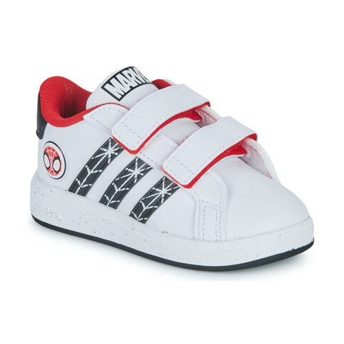 Pantofi Băieți Pantofi sport Casual Adidas Sportswear GRAND COURT Spider-man CF I Alb / Roșu
