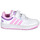 Pantofi Fete Pantofi sport Casual Adidas Sportswear HOOPS 3.0 CF C Alb / Roz