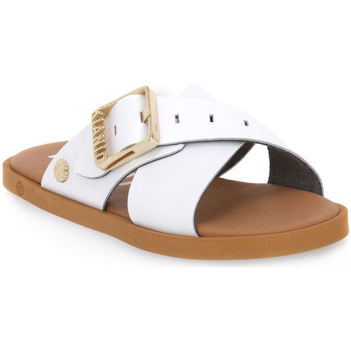 Pantofi Femei Papuci de vară Kianid WHITE FLAT Alb