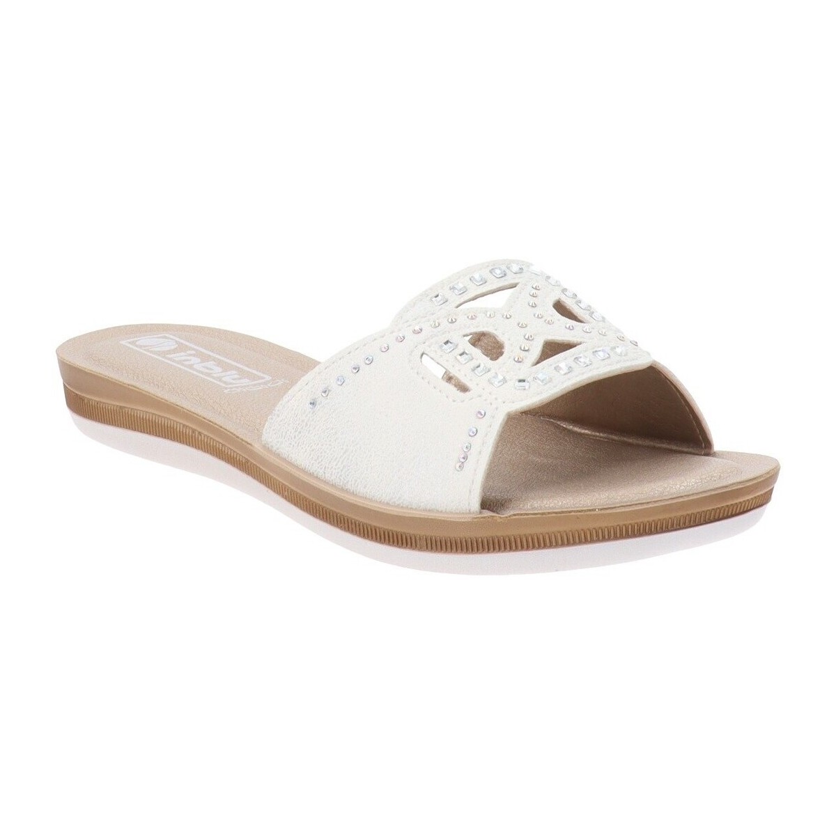 Pantofi Femei Papuci de vară Inblu BA000044 Alb
