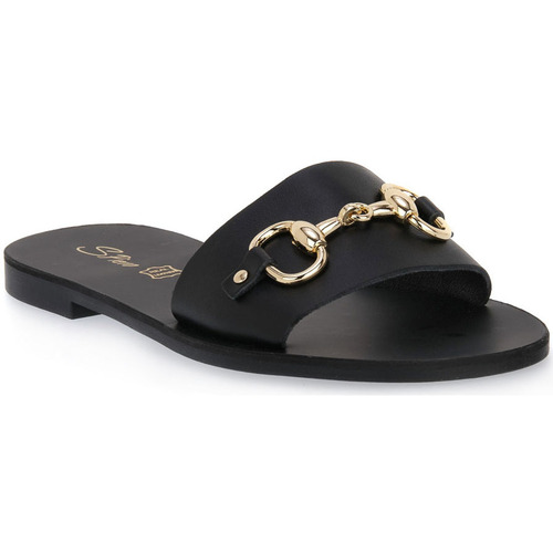 Pantofi Femei Papuci de vară S.piero BLACK TR SOLE Negru