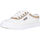 Pantofi Sneakers Kawasaki Glitter Canvas Shoe K194522-ES 8890 Gold Alb