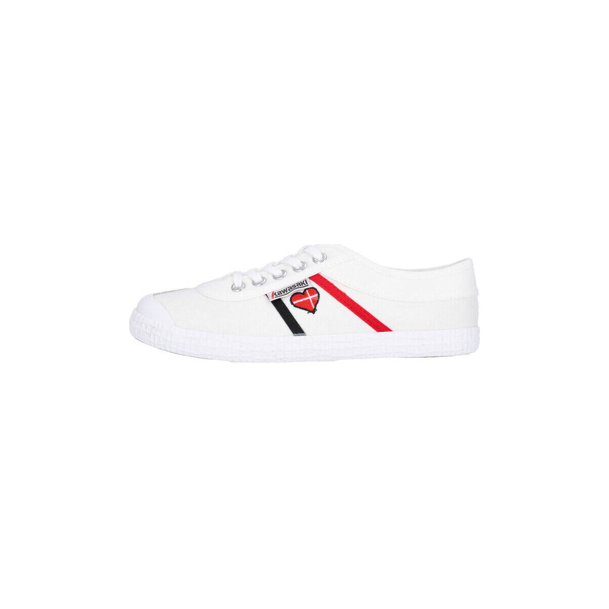 Pantofi Sneakers Kawasaki Heart Canvas Shoe K194523-ES 1002 White Alb