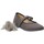 Pantofi Fete Balerin și Balerini cu curea Condiz 61139 Gri