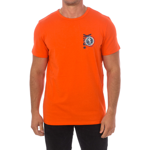Îmbracaminte Bărbați Tricouri mânecă scurtă Bikkembergs BKK2MTS02-ORANGE portocaliu