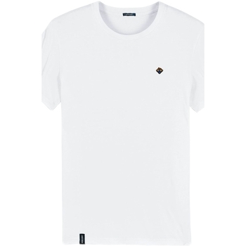 Îmbracaminte Bărbați Tricouri & Tricouri Polo Organic Monkey T-Shirt  - White Alb