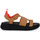 Pantofi Femei Papuci de vară FitFlop F MODE NEON POP LEA Maro