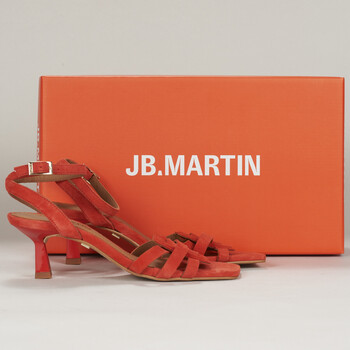 Pantofi Femei Sandale JB Martin MANON Chevre / Catifea / Roșu