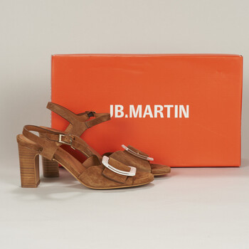 Pantofi Femei Sandale JB Martin ESPIEGLE Chevre / Catifea / Camel