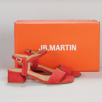 Pantofi Femei Sandale JB Martin VALSER Chevre / Catifea / Roșu