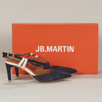 Pantofi Femei Pantofi cu toc JB Martin ESMEE Chevre / Catifea / Albastru / Craie