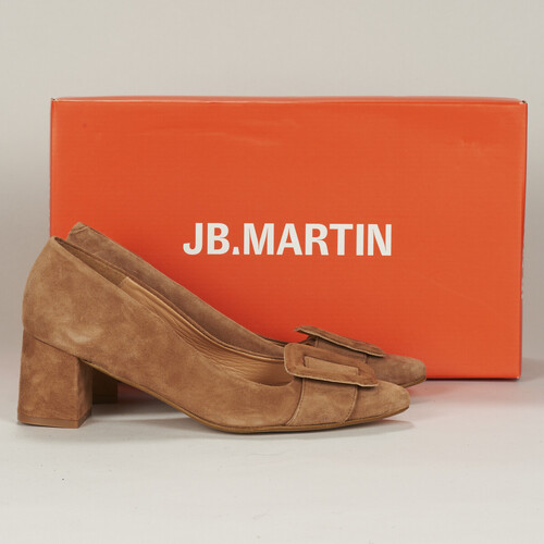 Pantofi Femei Pantofi cu toc JB Martin VERACE Chevre / Catifea / Camel