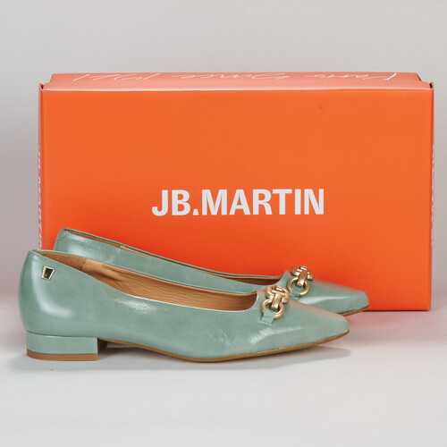 Pantofi Femei Balerin și Balerini cu curea JB Martin VOLONTAIRE Vintage / Verde salvie