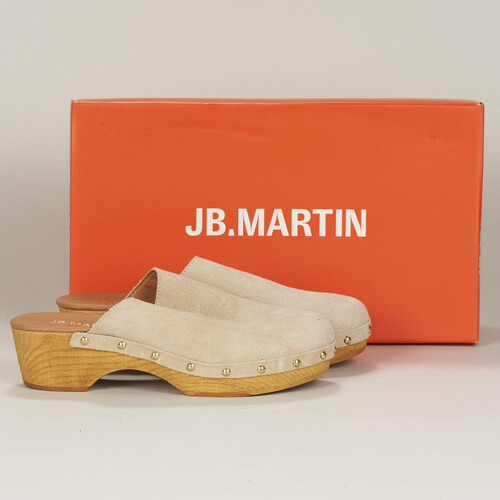 Pantofi Femei Saboti JB Martin ALICE Maro-scoarță / Catifea / Bej