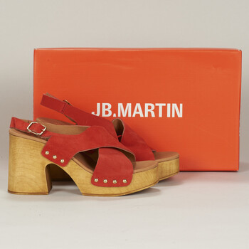 Pantofi Femei Saboti JB Martin AIMEE Maro-scoarță / Catifea / Corai