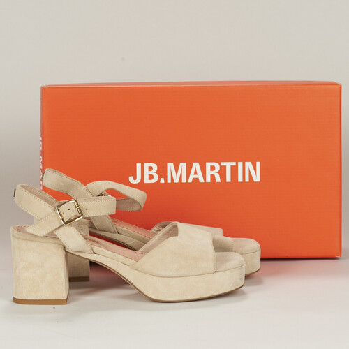 Pantofi Femei Sandale JB Martin ORIA Maro-scoarță / Catifea / Bej