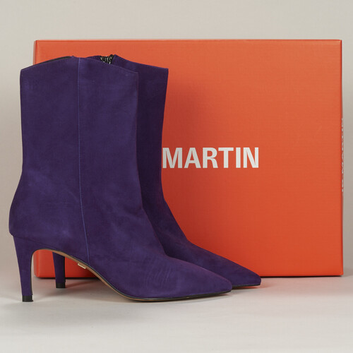 Pantofi Femei Botine JB Martin EMMY Chevre / Catifea / Violet