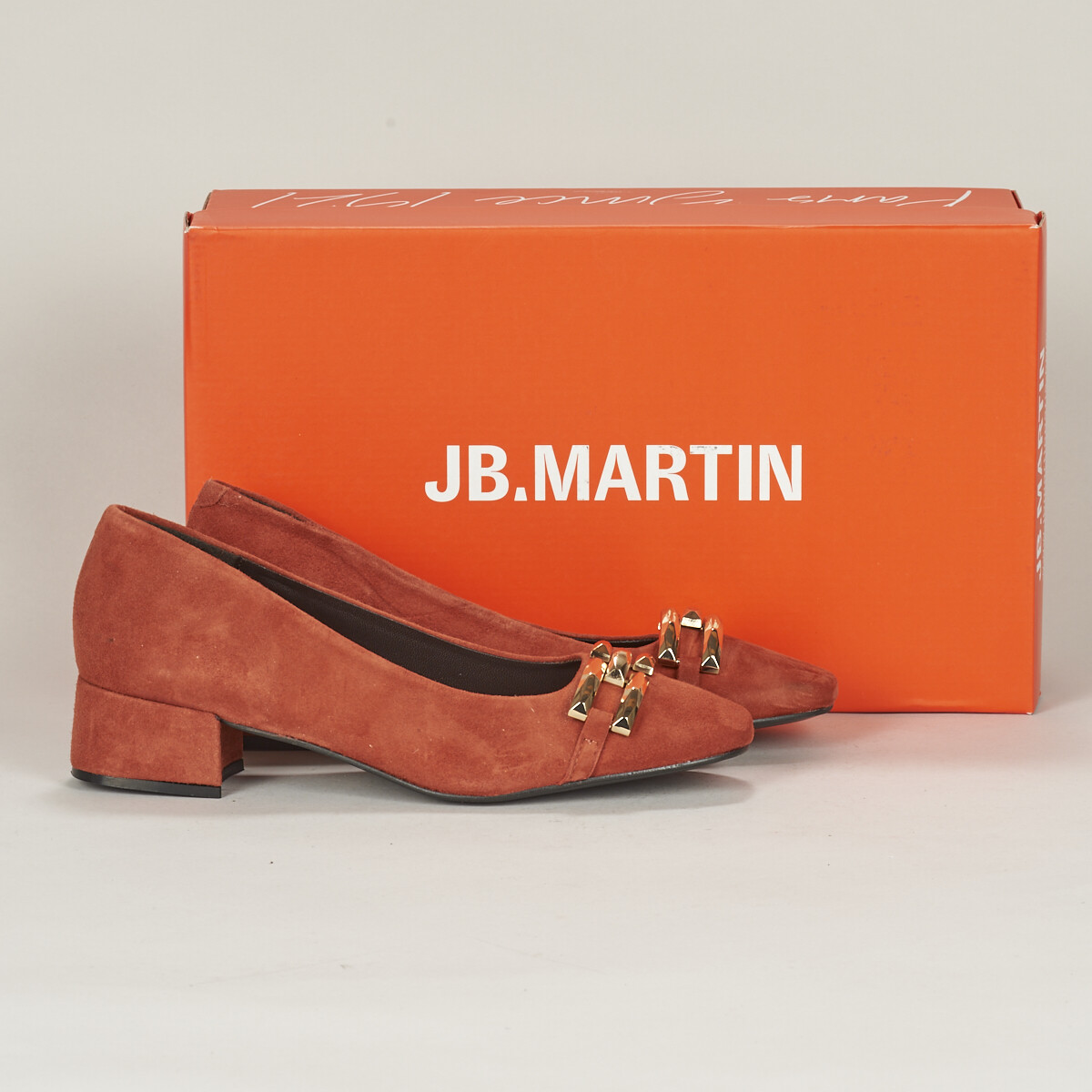 Pantofi Femei Pantofi cu toc JB Martin VACILLE Chevre / Catifea / Ginger