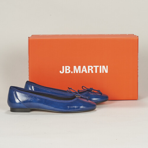 Pantofi Femei Balerin și Balerini cu curea JB Martin STORY Lac / Albastru / Rock