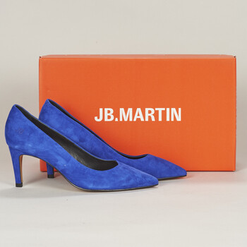 Pantofi Femei Pantofi cu toc JB Martin ELSA Chevre / Catifea / Albastru / Rock