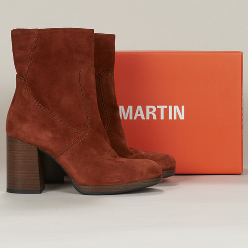 Pantofi Femei Botine JB Martin IBIS Maro-scoarță / Catifea / Ginger
