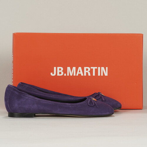 Pantofi Femei Balerin și Balerini cu curea JB Martin VIRTUOSE Catifea / Violet